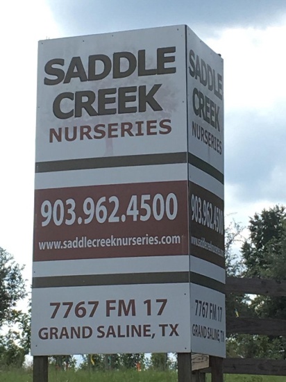 Saddle Creek Nurseries-Grand Saline Auction