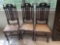 (3) Oak Cane Seat Dining Chairs