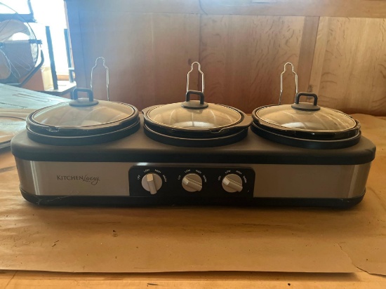 Three Compartment Crockpot