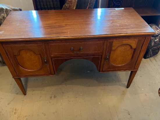 Vintage Wood Inlaid Desk