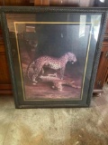 Framed Leopard Print Wall Art