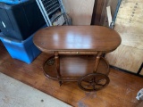 Rolling bar cart
