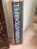 Wood Handmade ?Chapel? Sign