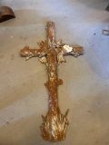 Antique Iron Virgin Mary Field Cross