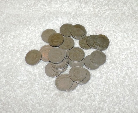 Lot of 29 Full Date V Nickels