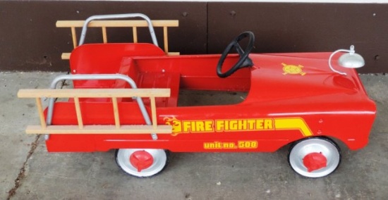 Restored Fire Chief Pedal Car