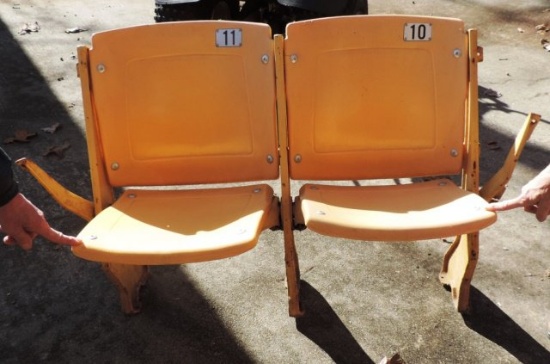 Pair of Stadium Seats From Soldier Field in Chicago