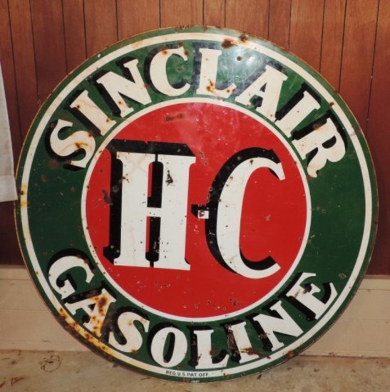 Huge 6 Foot HC Sinclair Pole Gas Station Sign