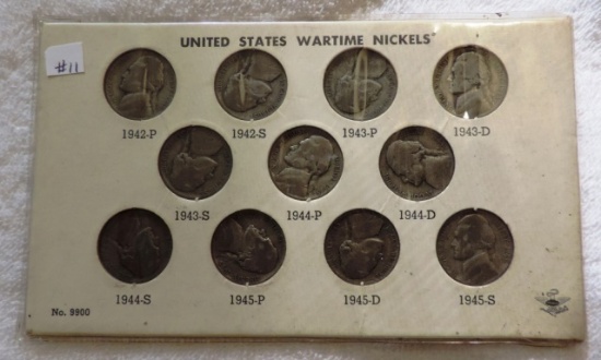 Collection of War Nickels