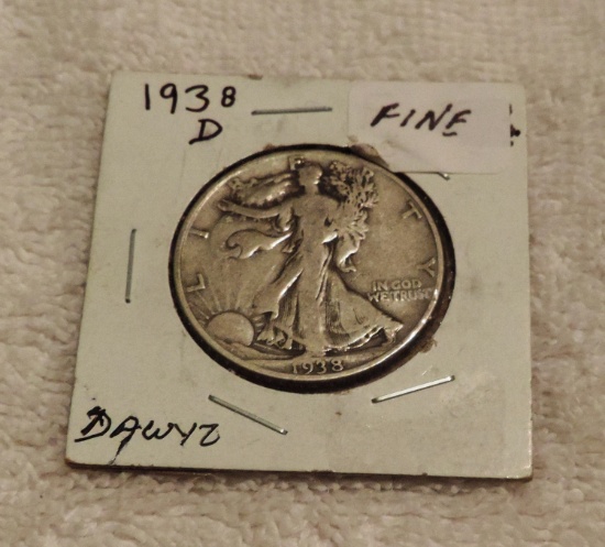 Key Date 1938-D Walking Liberty Half Dollar