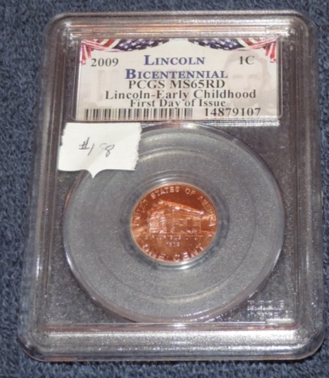 2009 Lincoln Bicentennial Graded MS65RD