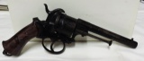Early Belgium Pin Fire 9mm Revolver