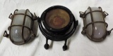 1943 US Navy Ships Compass and Brass Lights