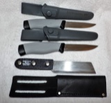 Lot Of 3 Fixed Blade Knives