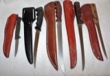 Mixed Lot Of 5 Skinner Knives