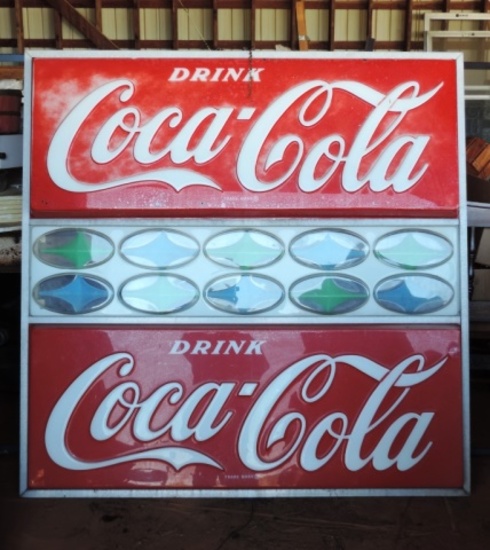 5 Foot Coca Cola Hanging Single Sided Sign