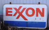 5 Foot Double Sided Exxon Sign with Ring