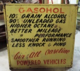 Gasohol Gasoline Sign