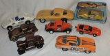 6 Corvettes,  1 Ford, and 1 Pontiac Toy Cars