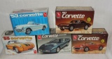 5 AMT Corvette Model Kits