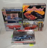 5 Revell Corvette Model Kits