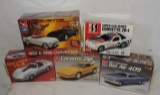 Lot Of 5 Car Model Kits