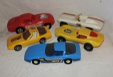 Box Lot Of Plastic Corvette Cars