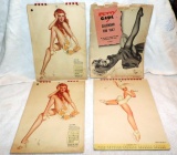 3 Pc Lot Petty & Varga Pin-Up Calendars