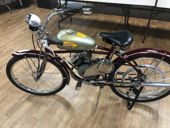 Original Late 1940’s-50’s Whizzer Bicycle on Western Flyer Frame