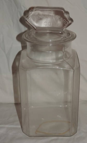 Antique Franklin Caro Co. Store Jar