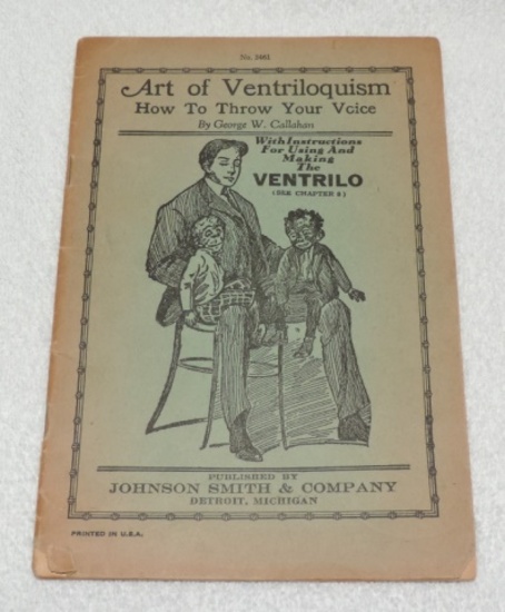 The Art Of Ventriloquism Pamphlet