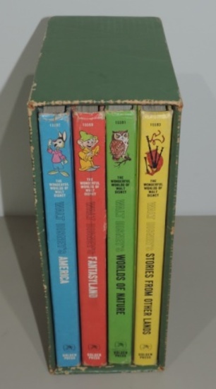 1965 4 Volumes Walt Disney Books In Slipcase