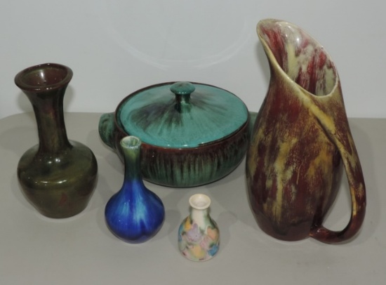 Lot Of 5 Art Pottery/ Ceramic Pieces