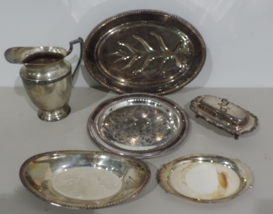 Tray Lot Silver-plate