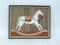 Framed Wood Art Work Of Rocking Horse