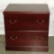 Mahogany 2 Drawer File Cabinet