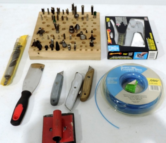 Group Of Drill Bits Plus More