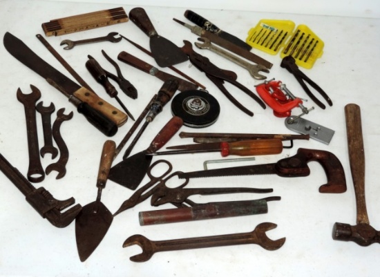 Tray Lot Old Tools