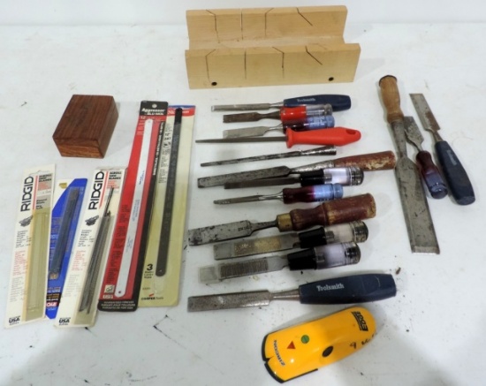 Lot Of 14 Chisels Plus More
