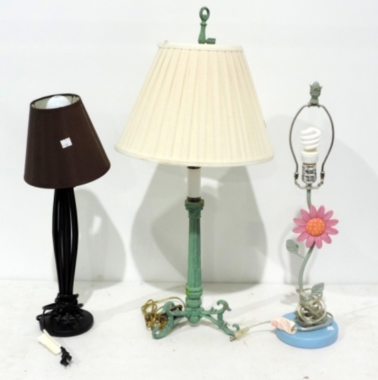 Lot Of 3 Decorative Lamps