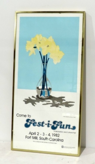 1982 Limited Edition Signed Fort Mill Poster