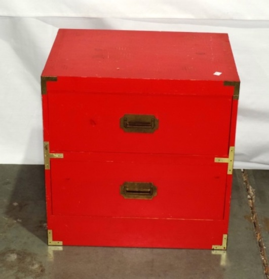 Red Wood Side Cabinet