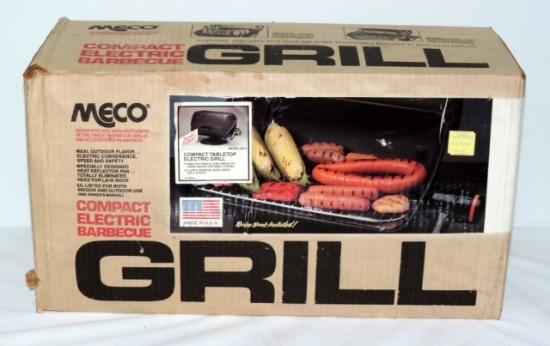 Meco Compact Electric Table Top Barbecue Grill