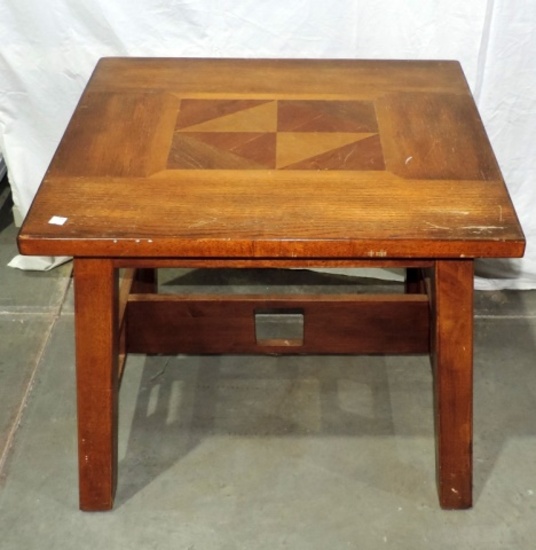 Oak Arts & Crafts Style Side Table