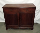 Vintage Mahogany 2 over 2 Drawer Server