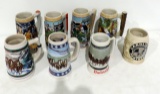 Lot Of 7 Budweiser Mugs