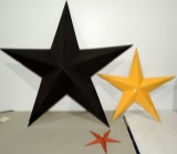 Lot Of 3 Decorative Stars