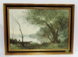 Framed Print-The Boatman Of Mortefontaine By Carrot