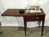 Sears Sewing Machine In Cabinet