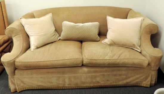 Light Brown Upholstered Sofa